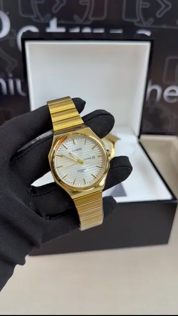 Video de Casio 36mm - AÇO DOURADO/MOSTRADOR BRANCO