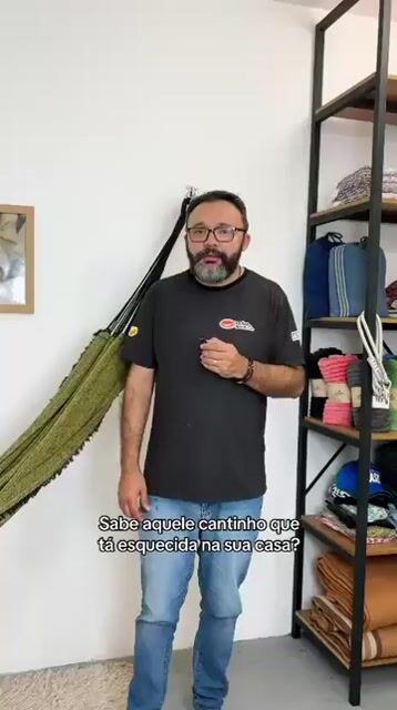 Vídeo de Rede de Descanso Jeans Lite Amarelo com Preto 3,60m