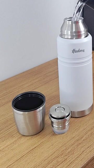 Video de Termo Hudson 1 Lts Acero Inoxidable Doble Pared Mate Cafe Te
