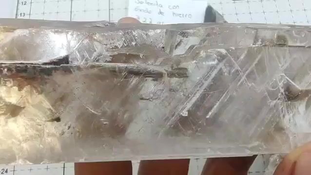 Video de 3 Piezas Selenita con Óxido de Hierro | Varita Gigante 722 g