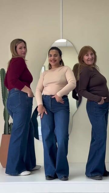 Video de JEANS WIDE LEG ELASTIZADO AZUL