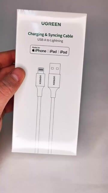 Video de Cable de Datos UGreen Usb-A 2.0 a Lightning, 2.4A, Negro, 1 metro