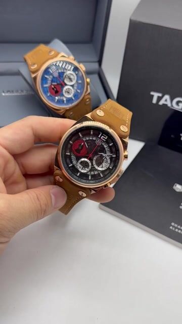 Video de TAG Heuer Carrera Johnnie Walker 44mm - AÇO ROSE/MOSTRADOR PRETO - COURO