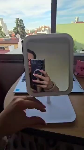 Video de Espejo Cuadrado Con Luz Led