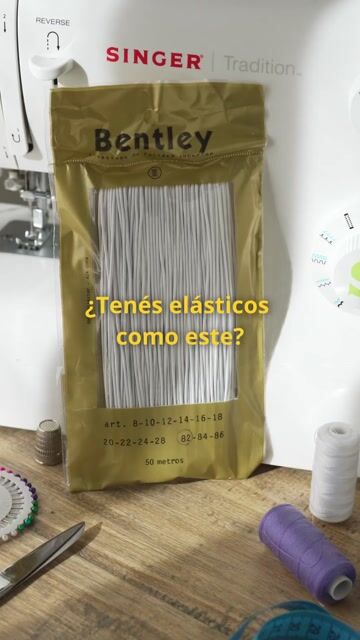 Video de Elástico Redondo Bentley Art 84 De 2mm X 50 Metros Blanco