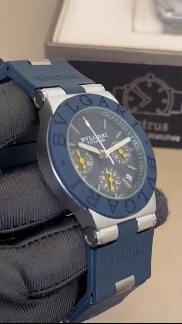 Video de Bvlgari Aluminium 43mm - AÇO/MOSTRADOR AZUL - SILICONE
