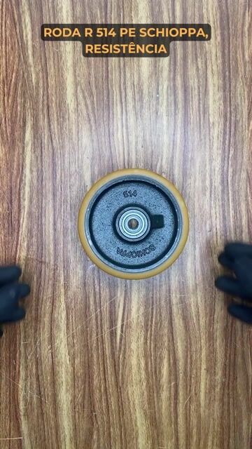 Vídeo de Roda de Poliuretano 5" 400 kg Schioppa R514PE