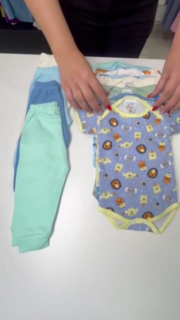 Video de Kit 12 Peças Body Manga Longa Mijão Kit Roupa Enxoval Bebê Maternidade Infantil Menina Menino