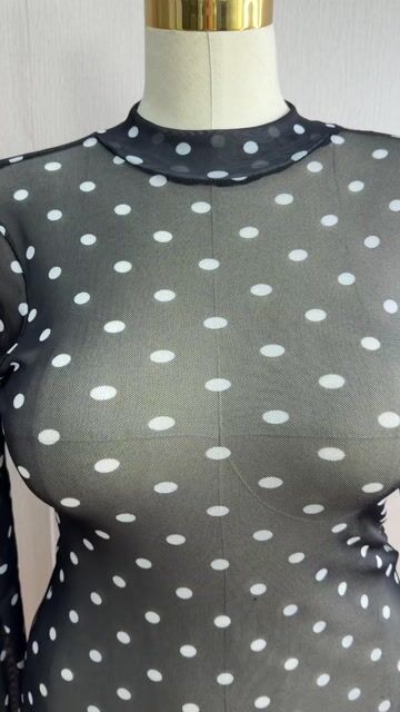 Video de Blusa de tule estampa Póa