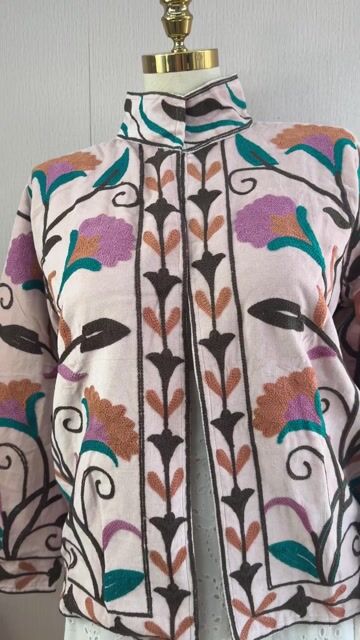 Video de CASACO de veludo BOHO Cod:J-14 Rose l