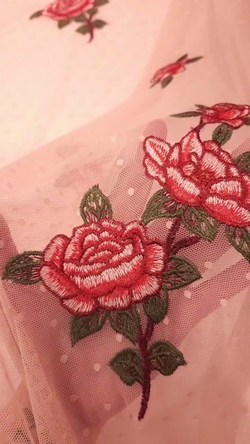 Video de MICROTUL BORDADO BLOOM ROSA