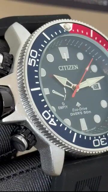 Video de Citizen Promaster Aqualand Pepsi 45mm - AÇO/MOSTRADOR AZUL - SILICONE