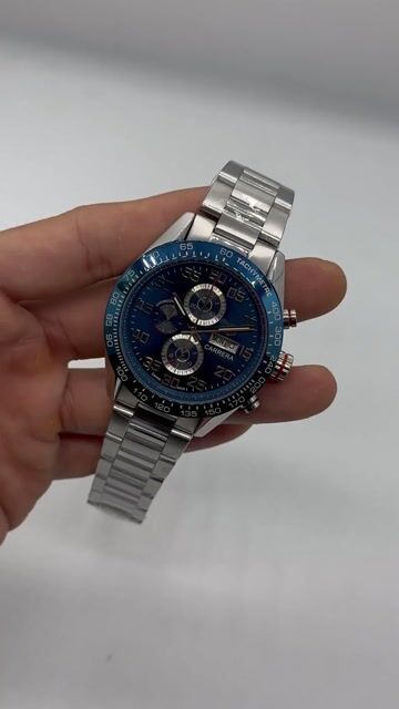 Video de TAG Heuer Carrera Day-date 43mm - AÇO/MOSTRADOR AZUL