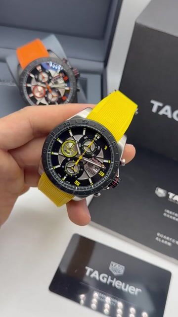 Video de TAG Heuer Carrera RedBull 47mm - AÇO/MOSTRADOR PRETO E AMARELO - SILICONE