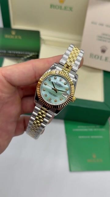 Video de Rolex Datejust - 32mm - Mostrador verde