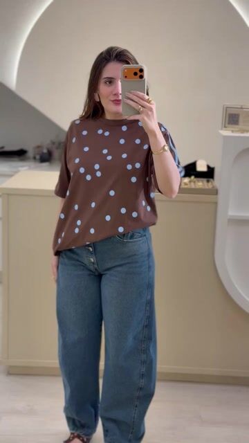 Vídeo de T-shirt Oversized Poá