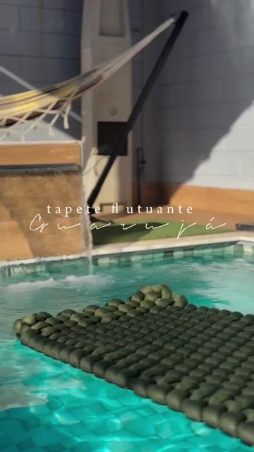 Video de Tapete Flutuante Guarujá em Tricô Náutico para Piscina | Casa Rigo
