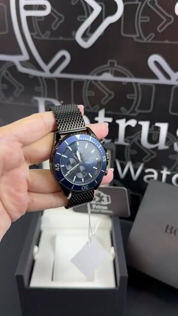 Video de Hugo Boss Ocean Edition 1513702 48mm - Aço chumbo/Mostrador Azul