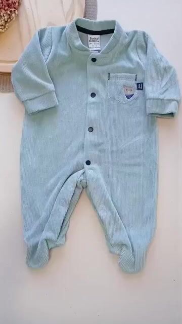 Vídeo de Macacão Bebê Longo Plush Nestor Azul - Sonho Mágico