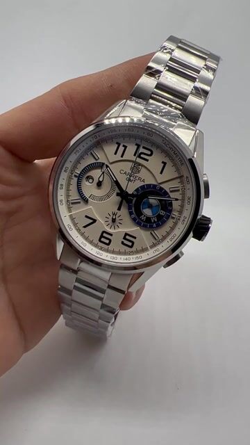 Video de TAG Heuer Carrera BMW 48mm - AÇO/MOSTRADOR BRANCO AZUL