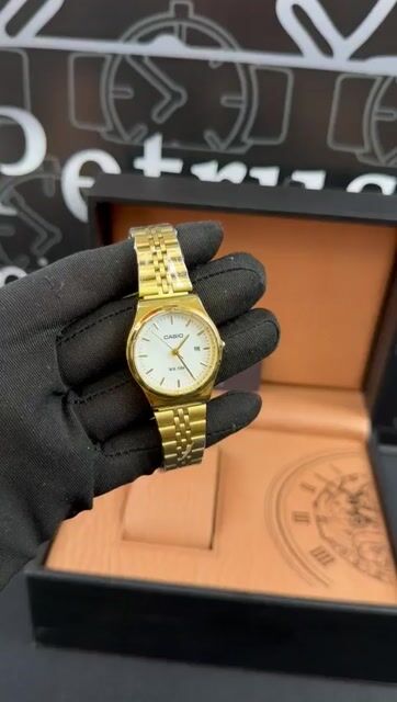 Video de Casio 36mm - AÇO DOURADO/MOSTRADOR BRANCO