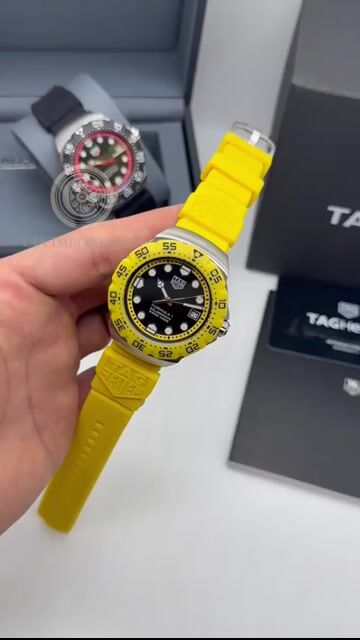 Vídeo de Formula 1 Relógio Premium Amarelo Masculino | CIA IMPORTADOS