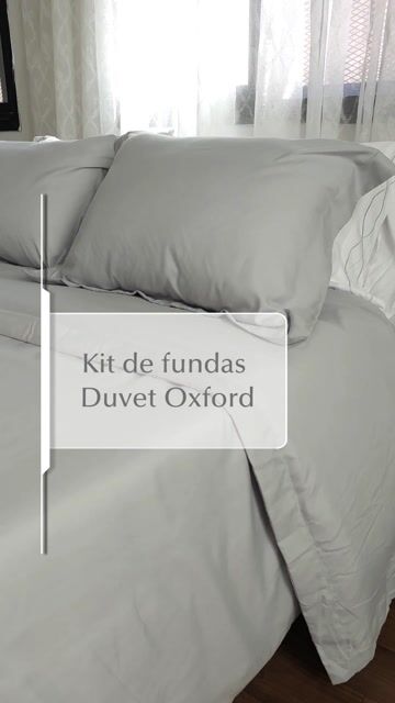 Video de Kit Duvet Oxford Funda Nordica + Fundas de Almohadón King Size Jean Cartier