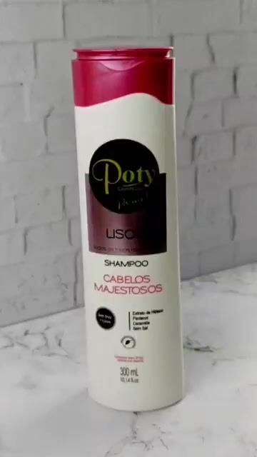 Vídeo de Shampoo Lisos 300 ml Poty Cosmeticos