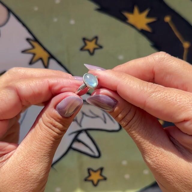 Video de Anel Suria · Prata 925 · Aquamarine Natural · Estilo Boho