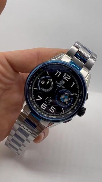 Video de TAG Heuer Carrera BMW 48mm - AÇO/MOSTRADOR PRETO COM AZUL