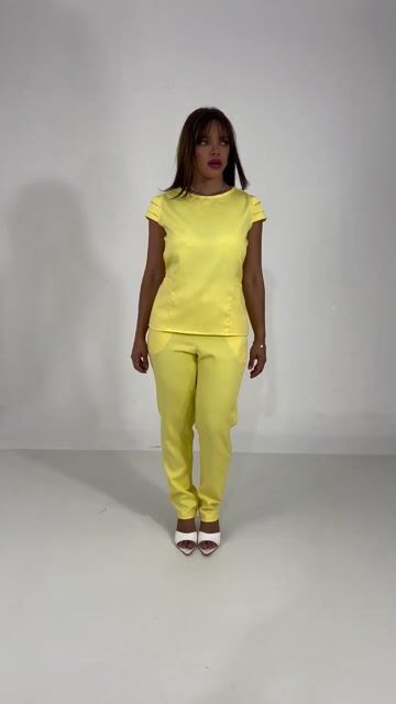 Vídeo de Scrub Luna (Amarelo manteiga)
