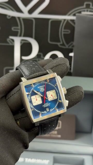 Video de TAG Heuer Mônaco 40mm - AÇO/MOSTRADOR AZUL - COURO