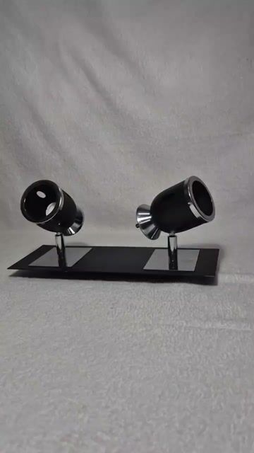 Video de SPOT 2 LUCES NIZA BASE RECTANGULAR NEGRA TEXTURADA