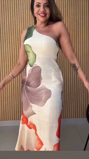 Vídeo de Vestido Longo Nula Manga Samara Est. 1