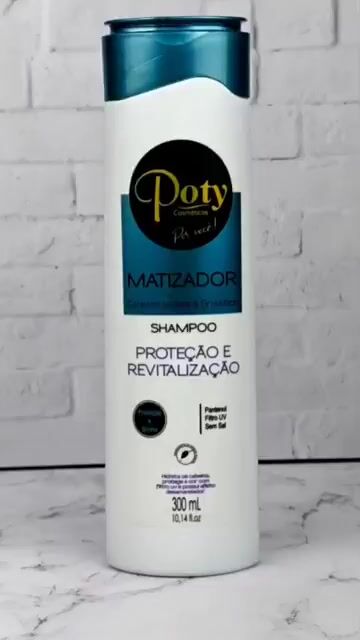 Vídeo de Shampoo Matizador 300 ml Poty Cosméticos