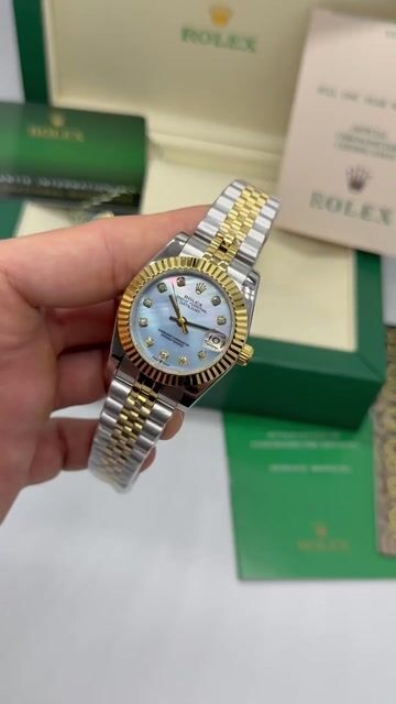Video de Rolex Datejust - 32mm - Mostrador Tiffany