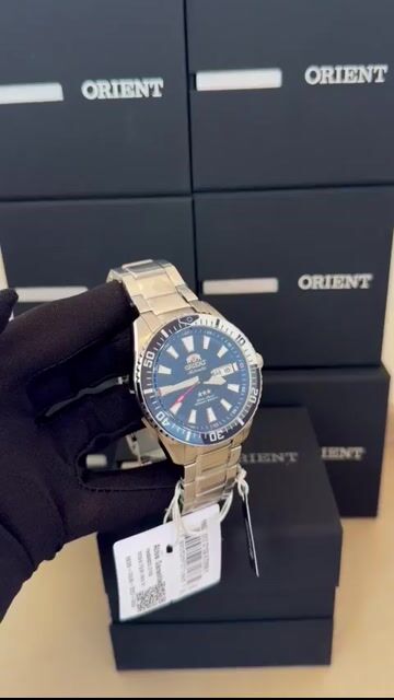 Video de Orient 3 Estrelas Sport Sea Automático YN6SS012 43mm - AÇO/MOSTRADOR AZUL