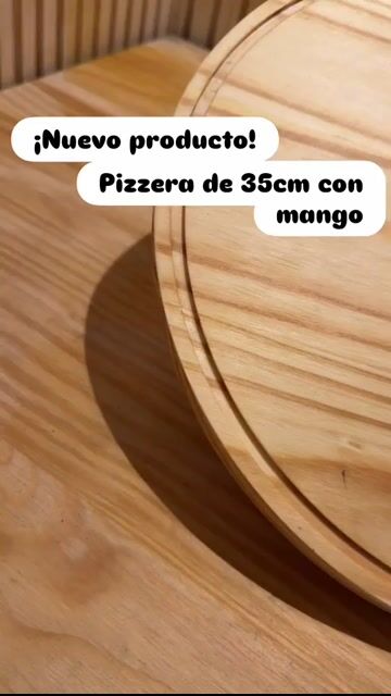 Video de TABLA PIZZERA DE 35cm CON MANGO + VARIANTES