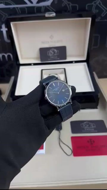 Video de Patek Philippe Slim 40mm - AÇO/MOSTRADOR AZUL