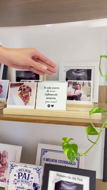 Video de Trio de Fotos Polaroid Personalizado | Se não nasceu de mim, certamente nasceu pra mim - Pai de Pet