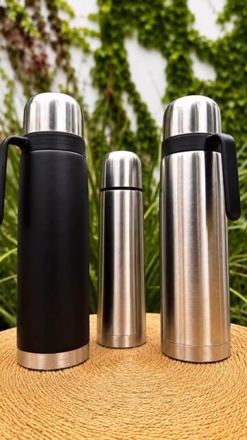 Video de TERMO ACERO INOXIDABLE REVESTIDO NEGRO 1L