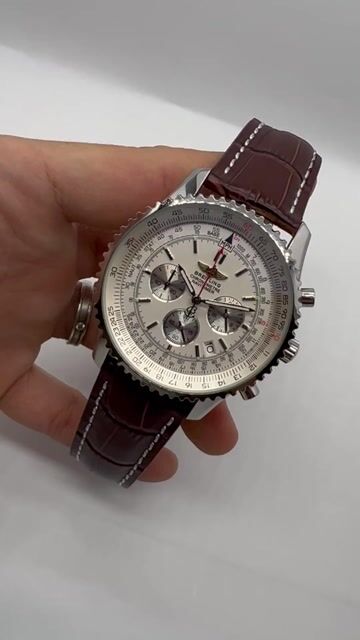 Video de Breitling Navitimer 43mm - AÇO/MOSTRADOR BRANCO - COURO