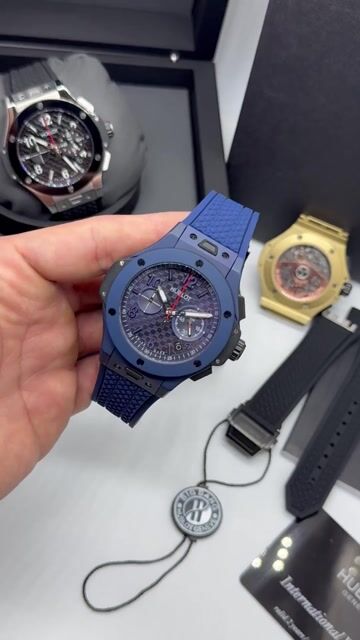 Video de Hublot Steel 44mm - AÇO AZUL/MOSTRADOR AZUL - SILICONE