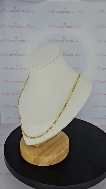 Video de Collar Cadena Oro 18k Pomerato Espiga 45 Cm 6.2 Gramos C2171