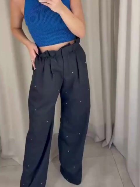 Video de Calça Andrea Bogosian Clochard - Preto - Tam G