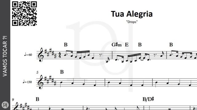 Vídeo de Tua Alegria · Drops