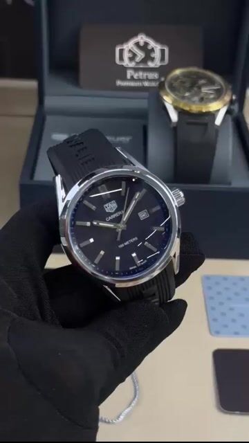 Video de TAG Heuer Carrera 44mm - AÇO/MOSTRADOR PRETO - SILICONE