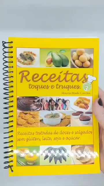 Vídeo de RECEITAS TOQUES E TRUQUES (volume 03) - Receitas testadas de doces e salgados, sem glúten, leite, soja e açúcar