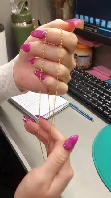 Video de Collar Todo Bolita Oro 18K