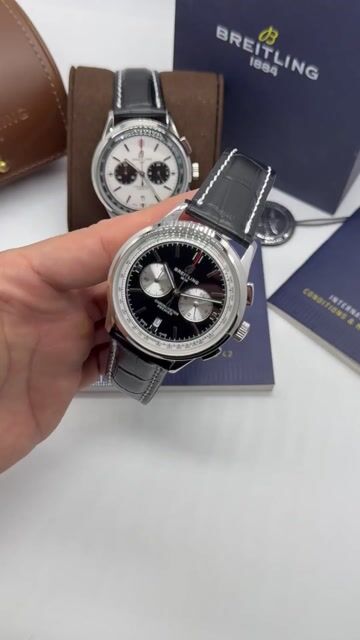 Video de Breitling Premier B01 Chrono 42mm - AÇO/MOSTRADOR PRETO - COURO
